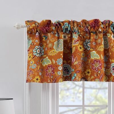 Greenland Home Fashions Greenland Home Astoria Cantonnière de fenêtre Spice Greenland Home Fashions Greenland Home Astoria Cantonnière de fenêtre Spice