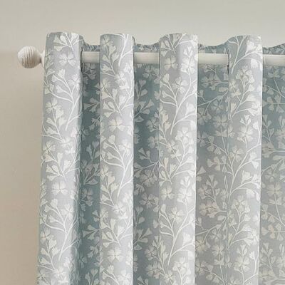 Catherine Lansfield Brooke Floral Duckegg Rideaux - Rideaux Catherine Lansfield Brooke Floral Duckegg Rideaux - Rideaux
