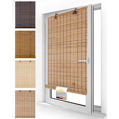 Sol Royal store bambou sans perçage intérieur avec fixations Klemmfix bois Sol Royal store bambou sans perçage intérieur avec fixations Klemmfix bois