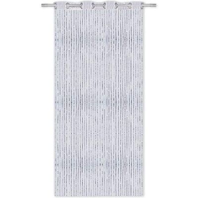 arsvita Rideau de porte aspect métallique avec œillets, 140 x 250 cm (blanc) arsvita Rideau de porte aspect métallique avec œillets, 140 x 250 cm (blanc)