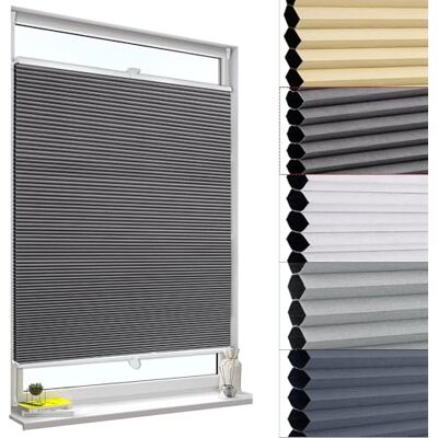 WOLTU Store Plissé Nid d'Abeille sans Perçage, Occultant, 60x120 cm WOLTU Store Plissé Nid d'Abeille sans Perçage, Occultant, 60x120 cm