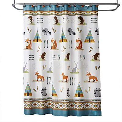 SKL Home by Saturday Knight Ltd. Rideau de douche Motif animaux de la forêt Multicolore SKL Home by Saturday Knight Ltd. Rideau de douche Motif animaux de la forêt Multicolore