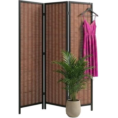 Relaxdays Paravent 3 panneaux, pliant, H x L : 170 x 120 cm, marron Relaxdays Paravent 3 panneaux, pliant, H x L : 170 x 120 cm, marron