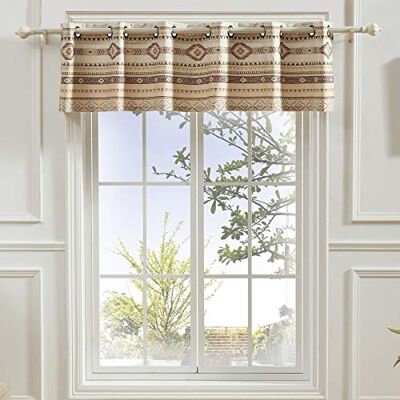 Greenland Home Fashions Barefoot Bungalow Rideau de fenêtre Phoenix 213 x 40 cm Marron clair Greenland Home Fashions Barefoot Bungalow Rideau de fenêtre Phoenix 213 x 40 cm Marron clair