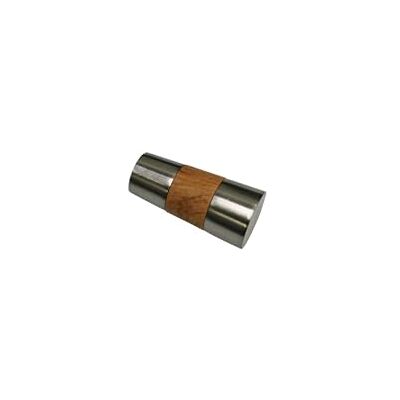Gardinia Capuchon Conique - Aspect Acier Inoxydable - Pour Tringles 16/19 mm - Lot de 2 Gardinia Capuchon Conique - Aspect Acier Inoxydable - Pour Tringles 16/19 mm - Lot de 2