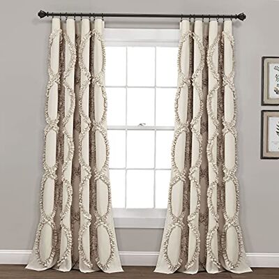 Lush Decor Avon Rideaux de fenêtre simples Neutre 137 x 213 cm Lush Decor Avon Rideaux de fenêtre simples Neutre 137 x 213 cm