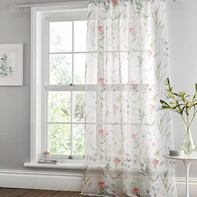 Dreams & Drapes Prairie Print Voile Panel - Rideau Dreams & Drapes Prairie Print Voile Panel - Rideau