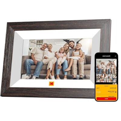 Kodak Cadre Photo Numérique WiFi Connecté, Cadre Numerique 7 Pouces IPS Écran Tactile, Cadre Photo Électronique avec 32Go de Espace, Rotation Automatique, Partagez des Photos et Vidéos via App/Type C Kodak Cadre Photo Numérique WiFi Connecté, Cadre Numerique 7 Pouces IPS Écran Tactile, Cadre Photo Électronique avec 32Go de Espace, Rotation Automatique, Partagez des Photos et Vidéos via App/Type C