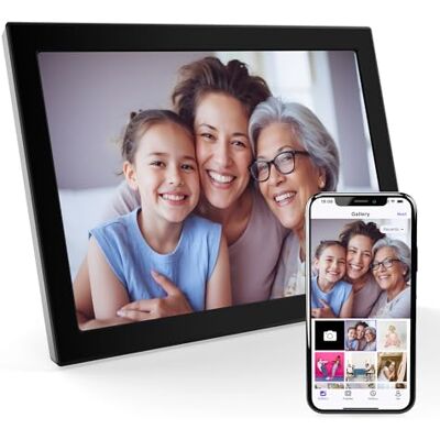 Xoro Cadre photo numérique WiFi de 10,1 ", écran tactile IPS HD 1280 x 800, mémoire 16 Go, rotation automatique, partagez instantanément des photos de n'importe où Xoro Cadre photo numérique WiFi de 10,1 ", écran tactile IPS HD 1280 x 800, mémoire 16 Go, rotation automatique, partagez instantanément des photos de n'importe où