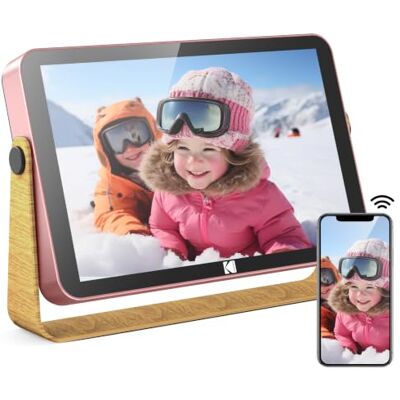 Kodak Cadre Photo Numérique WiFi 10 Pouces, Cadre Numerique avec Rechargeable Batterie, HD IPS Écran Tactile, Cadre Numérique Photo avec 16Go Stockage, Partager la Photo/Vidéo avec la Amis et Famille Kodak Cadre Photo Numérique WiFi 10 Pouces, Cadre Numerique avec Rechargeable Batterie, HD IPS Écran Tactile, Cadre Numérique Photo avec 16Go Stockage, Partager la Photo/Vidéo avec la Amis et Famille