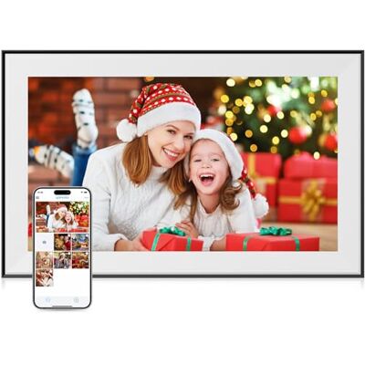 Dragon Grand cadre photo numérique de 39,6 cm – Cadre photo numérique WiFi avec 32 Go de stockage, écran tactile FHD 1080p, rotation automatique, partage de photos/vidéos instantanément via Dragon Grand cadre photo numérique de 39,6 cm – Cadre photo numérique WiFi avec 32 Go de stockage, écran tactile FHD 1080p, rotation automatique, partage de photos/vidéos instantanément via