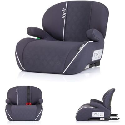 Chipolino Siège enfant, rehausseur Sonic Isofix, taille I, 125-150 cm, accoudoirs, couleur : gris foncé Chipolino Siège enfant, rehausseur Sonic Isofix, taille I, 125-150 cm, accoudoirs, couleur : gris foncé