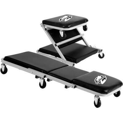 Pro-Lift C-2036D Z-Creeper Planche à roulettes siège, 91,4 cm, Gris, Noir Pro-Lift C-2036D Z-Creeper Planche à roulettes siège, 91,4 cm, Gris, Noir