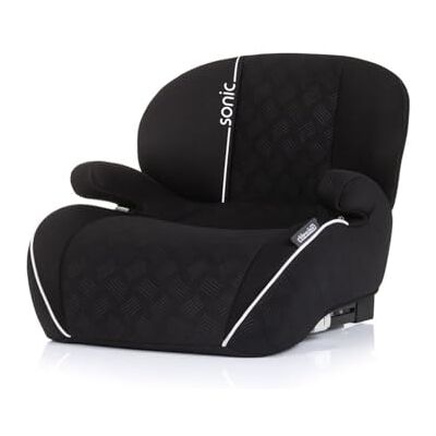 Chipolino Siège enfant Rehausseur Sonic Isofix i-Size, 125-150 cm, accoudoirs, couleur : noir Chipolino Siège enfant Rehausseur Sonic Isofix i-Size, 125-150 cm, accoudoirs, couleur : noir