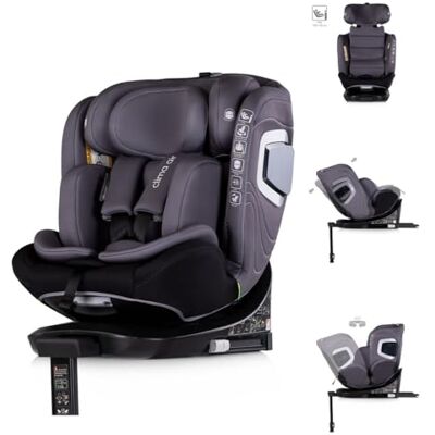 Chipolino Siège enfant Clima Air i-Size (40-150 cm) Isofix avec fonction chauffage et ventilation Gris Chipolino Siège enfant Clima Air i-Size (40-150 cm) Isofix avec fonction chauffage et ventilation Gris