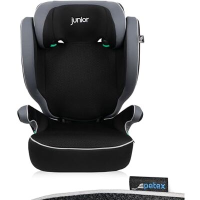 Petex Siège auto Basic i-Size conforme à la norme ECE R129 pour enfants d'environ 100 à 150 cm Siège auto réglable en hauteur Gris Petex Siège auto Basic i-Size conforme à la norme ECE R129 pour enfants d'environ 100 à 150 cm Siège auto réglable en hauteur Gris
