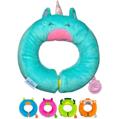 Trunki Yondi Petit Betsy Oreiller de voyage pour enfant avec repose-menton et repose-menton Rose, turquoise Trunki Yondi Petit Betsy Oreiller de voyage pour enfant avec repose-menton et repose-menton Rose, turquoise