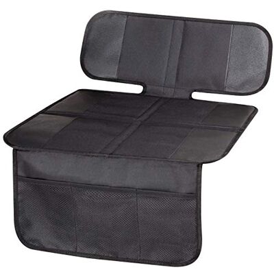 Walser Protège-siège pour enfant compatible Isofix George Premium, 100% hydrofuge, protège-siège antidérapant pour siège d'enfant, protège-siège d'enfant pour voiture taille universelle gris/noir Walser Protège-siège pour enfant compatible Isofix George Premium, 100% hydrofuge, protège-siège antidérapant pour siège d'enfant, protège-siège d'enfant pour voiture taille universelle gris/noir