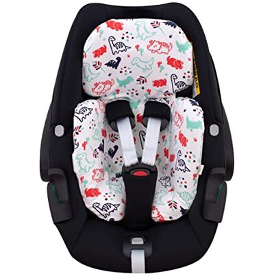 JYOKO Kids Housse pour réducteur compatible avec Maxi Cosi Pebble 360, en coton (Dino Party) JYOKO Kids Housse pour réducteur compatible avec Maxi Cosi Pebble 360, en coton (Dino Party)
