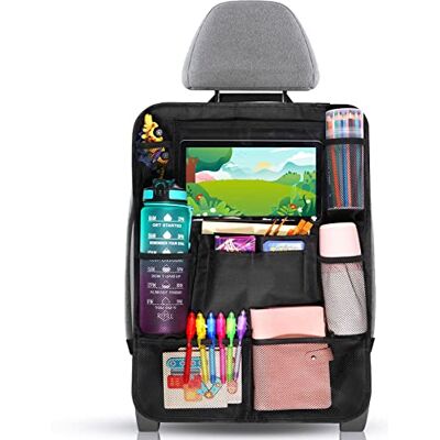 Organisateur de voiture Diboniur pour enfants - 10 poches, support iPad, étanche Organisateur de voiture Diboniur pour enfants - 10 poches, support iPad, étanche