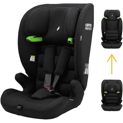 Osann Lupo Siège auto évolutif Taille i-Size de 76 à 150 cm Sans Isofix Harnais 3 points Noir Osann Lupo Siège auto évolutif Taille i-Size de 76 à 150 cm Sans Isofix Harnais 3 points Noir
