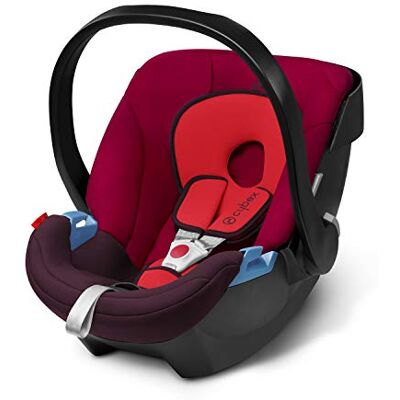 Cybex Silver Siège Auto Coque Aton, Réducteur Nouveau-Né Inclus, De la Naissance à 18 Mois Environ, 13 kg max., Rumba Red Cybex Silver Siège Auto Coque Aton, Réducteur Nouveau-Né Inclus, De la Naissance à 18 Mois Environ, 13 kg max., Rumba Red