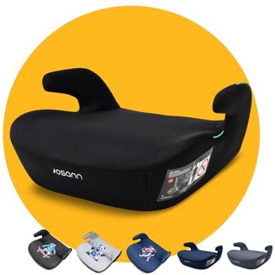 Osann Boost Rehausseur de voiture pour enfant sans Isofix Siège enfant 135-150 cm, environ 15-36 kg, rehausseur i-Size à partir de 6 ans, extra doux, confortable et sûr Noir Osann Boost Rehausseur de voiture pour enfant sans Isofix Siège enfant 135-150 cm, environ 15-36 kg, rehausseur i-Size à partir de 6 ans, extra doux, confortable et sûr Noir