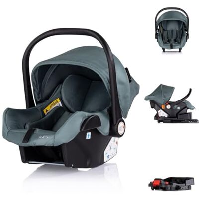 Chipolino Ensemble coque bébé Isofix Aura i-Size (40-85 cm), réglable, couleur : turquoise Chipolino Ensemble coque bébé Isofix Aura i-Size (40-85 cm), réglable, couleur : turquoise