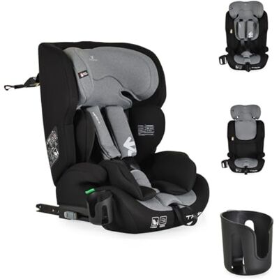 Cangaroo siège enfant Trip i-Size (76-150 cm) Isofix appuie-tête réglable, coloris:gris Cangaroo siège enfant Trip i-Size (76-150 cm) Isofix appuie-tête réglable, coloris:gris