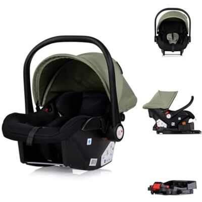 Chipolino Ensemble siège bébé Isofix Station de base Vista i-Size (40-87 cm) réglable Couleur : vert Chipolino Ensemble siège bébé Isofix Station de base Vista i-Size (40-87 cm) réglable Couleur : vert