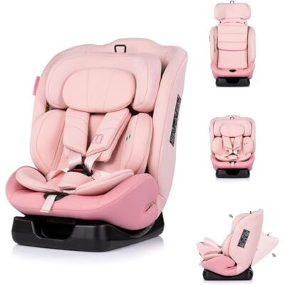 Chipolino Siège enfant Mondial i-Size (40-150 cm) position allongée appui-tête sangle rose Chipolino Siège enfant Mondial i-Size (40-150 cm) position allongée appui-tête sangle rose