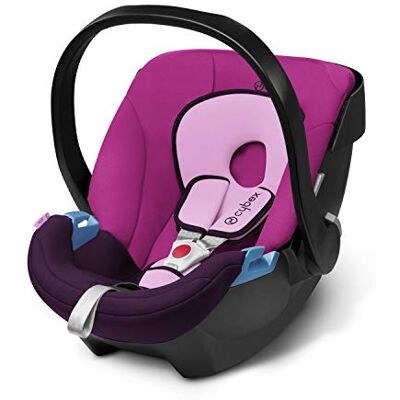 Cybex SILVER Siège Auto Coque Aton, Réducteur Nouveau-Né Inclus, De la Naissance à 18 Mois Environ, 13 kg max., Purple Rain Cybex SILVER Siège Auto Coque Aton, Réducteur Nouveau-Né Inclus, De la Naissance à 18 Mois Environ, 13 kg max., Purple Rain