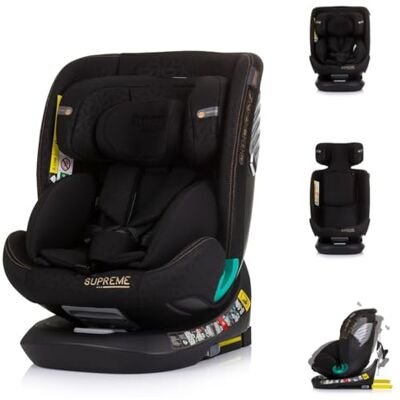 Chipolino i-Size Supreme Siège enfant réglable et rotatif à 360° Isofix Noir 40-150 cm Chipolino i-Size Supreme Siège enfant réglable et rotatif à 360° Isofix Noir 40-150 cm