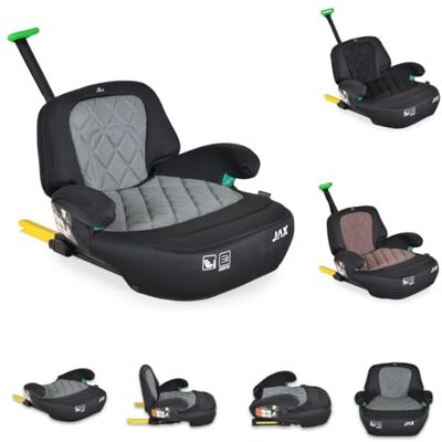 Cangaroo Kangourou, siège rehausseur Jax i-Size 125-150 cm Group 3 Isofix Top Tether, couleurs : gris Cangaroo Kangourou, siège rehausseur Jax i-Size 125-150 cm Group 3 Isofix Top Tether, couleurs : gris