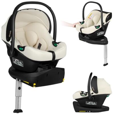 Lionelo Astrid i-Size Set Plus Siège Auto Bébé 40-87 cm, Base ISOFIX Base Pivotante 180°, Dos à la Route, Harnais 3 Points, Appui-Tête Réglable, Protection Latérale, Jusqu'à 13 kg Lionelo Astrid i-Size Set Plus Siège Auto Bébé 40-87 cm, Base ISOFIX Base Pivotante 180°, Dos à la Route, Harnais 3 Points, Appui-Tête Réglable, Protection Latérale, Jusqu'à 13 kg