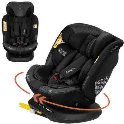 Lionelo Bastiaan Plus i-Size Siège Auto 40-150 cm, Pivotant 360°, ISOFIX Dos à la Route jusqu'à 105 cm, Top Tether, Appui-Tête 12 Positions, Harnais 5 Points, 6 Positions d'Inclinaison, Évolutif Lionelo Bastiaan Plus i-Size Siège Auto 40-150 cm, Pivotant 360°, ISOFIX Dos à la Route jusqu'à 105 cm, Top Tether, Appui-Tête 12 Positions, Harnais 5 Points, 6 Positions d'Inclinaison, Évolutif