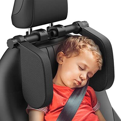 Yoocaa Road Pal Coussin réglable pour appuie-tête de voiture en forme de U pour enfants et adultes, support de tête et de cou uniquement compatible avec appuie-tête de siège de voiture avec poteaux Yoocaa Road Pal Coussin réglable pour appuie-tête de voiture en forme de U pour enfants et adultes, support de tête et de cou uniquement compatible avec appuie-tête de siège de voiture avec poteaux