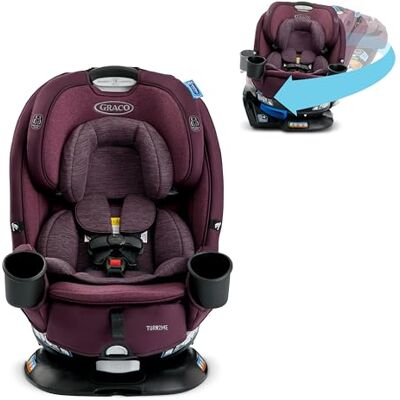 Graco Turn2Me London Siège auto convertible 3 en 1 avec appuie-tête et harnais de réglage, installation facile et cadre renforcé en acier Graco Turn2Me London Siège auto convertible 3 en 1 avec appuie-tête et harnais de réglage, installation facile et cadre renforcé en acier