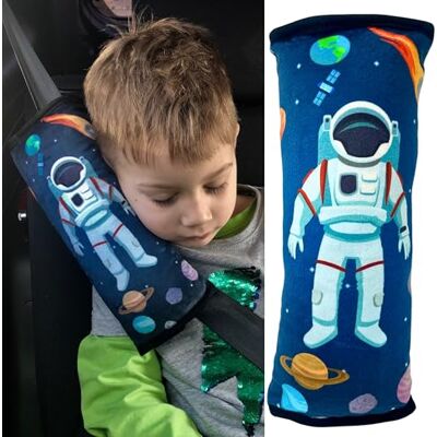 HECKBO oreiller de voiture pour enfants garçons et filles astronaute espace lavable en machine oreiller de ceinture de sécurité, protège-ceinture, coussin de siège auto HECKBO oreiller de voiture pour enfants garçons et filles astronaute espace lavable en machine oreiller de ceinture de sécurité, protège-ceinture, coussin de siège auto