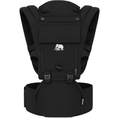 Deryan Pack Porte-bébé nouveau-né dès la naissance, porte-bébé, porte-bébé, porte-bébé, porte-bébé, porte-bébé ergonomique, avec compartiment de rangement, plusieurs positions de transport, extra sûr Deryan Pack Porte-bébé nouveau-né dès la naissance, porte-bébé, porte-bébé, porte-bébé, porte-bébé, porte-bébé ergonomique, avec compartiment de rangement, plusieurs positions de transport, extra sûr