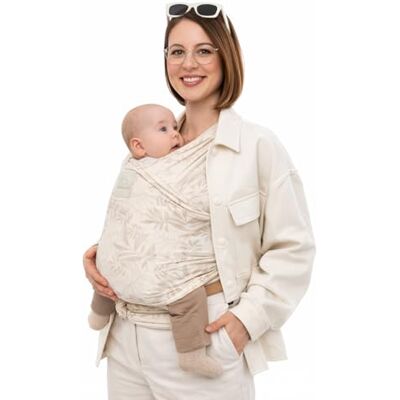 Manduca Sling écharpe de portage Porte-bébé élastique pour les nouveau-nés de la naissance à 15 kg pur coton biologique beige vanille Manduca Sling écharpe de portage Porte-bébé élastique pour les nouveau-nés de la naissance à 15 kg pur coton biologique beige vanille