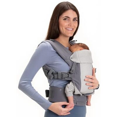 Beco Gemini Cool Porte-bébé Nouveau-né 4 Positions de Portage, Ergonomique Avec Siège Réglable, de la Naissance au Tout-petit, 3 à 16 kg, Gris Foncé Beco Gemini Cool Porte-bébé Nouveau-né 4 Positions de Portage, Ergonomique Avec Siège Réglable, de la Naissance au Tout-petit, 3 à 16 kg, Gris Foncé