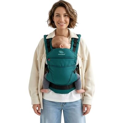 Manduca Porte-bébé XT, siège réglable, extensible de la naissance à la petite enfance, écharpe de portage en coton biologique avec 3 positions de portage, Happy Lagoon Manduca Porte-bébé XT, siège réglable, extensible de la naissance à la petite enfance, écharpe de portage en coton biologique avec 3 positions de portage, Happy Lagoon