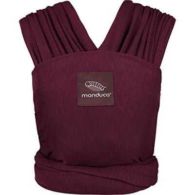 Manduca Sling > Berry < Porte-bébé élastique/écharpe de portage bebe, coton bio, pour nouveau-nés dès la naissance & jeunes enfants (3,5-15kg), rouge Manduca Sling > Berry < Porte-bébé élastique/écharpe de portage bebe, coton bio, pour nouveau-nés dès la naissance & jeunes enfants (3,5-15kg), rouge