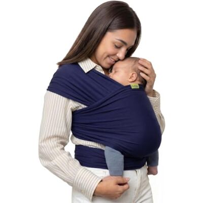 Boba Porte-bébé Wrap, Echarpe porte-bébé extensible originale, parfait pour les nouveau-nés et les enfants jusqu'à 15 kilos (Navy Blue) Boba Porte-bébé Wrap, Echarpe porte-bébé extensible originale, parfait pour les nouveau-nés et les enfants jusqu'à 15 kilos (Navy Blue)