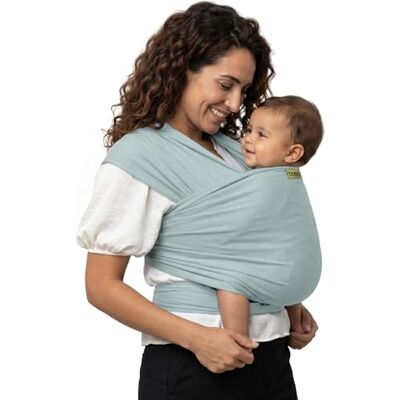 Boba Écharpe porte-bébé originale pour nouveau-nés et nourrissons jusqu'à 15,9 kg – Porte-bébé mains libres – Écharpe extensible pour bébé et écharpe pour nouveau-né (brume marine sérénité) Boba Écharpe porte-bébé originale pour nouveau-nés et nourrissons jusqu'à 15,9 kg – Porte-bébé mains libres – Écharpe extensible pour bébé et écharpe pour nouveau-né (brume marine sérénité)
