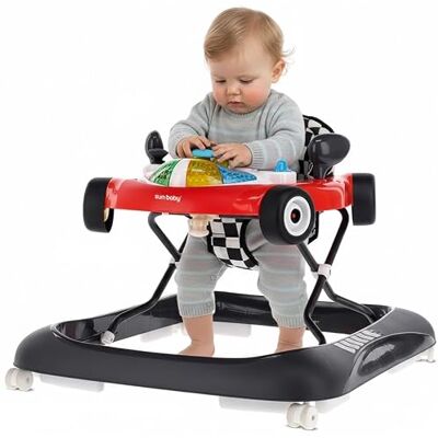 Sun Trotteur Centre d'Activité Interactif Pliable 6 Mois+ Rouge butoir de sécurité, boutons, lumières, sons, aide à la marche, développe coordination, motricité et autonomie Sun Trotteur Centre d'Activité Interactif Pliable 6 Mois+ Rouge butoir de sécurité, boutons, lumières, sons, aide à la marche, développe coordination, motricité et autonomie
