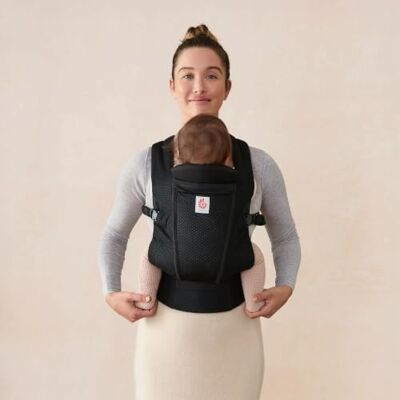 Ergobaby Omni Lite Porte-bébé pour nouveau-nés et tout-petits de 0 à 24 Porte-bébé Ergonomique en Maille avec Appui pour la Tête et la Nuque, 3,2 à 15,9 kg, Onyx Black Ergobaby Omni Lite Porte-bébé pour nouveau-nés et tout-petits de 0 à 24 Porte-bébé Ergonomique en Maille avec Appui pour la Tête et la Nuque, 3,2 à 15,9 kg, Onyx Black