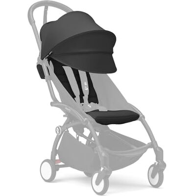 Stokke YOYO Pack couleur 6+ dès 6 mois, Noir Textiles uniquement : Coussin d’assise, capote extensible avec fenêtre & pochette arrière zippée Requiert le châssis YOYO (vendu séparément) Stokke YOYO Pack couleur 6+ dès 6 mois, Noir Textiles uniquement : Coussin d’assise, capote extensible avec fenêtre & pochette arrière zippée Requiert le châssis YOYO (vendu séparément)