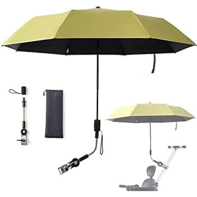 LENIUKS Ombrelle universelle pour bébé, poussette de bébé, protection solaire pour poussettes, parapluie imperméable pour poussette, vélo, fauteuil roulant, buggy pêche, parapluie de vélo avec LENIUKS Ombrelle universelle pour bébé, poussette de bébé, protection solaire pour poussettes, parapluie imperméable pour poussette, vélo, fauteuil roulant, buggy pêche, parapluie de vélo avec